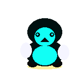 Linux penguin waddling